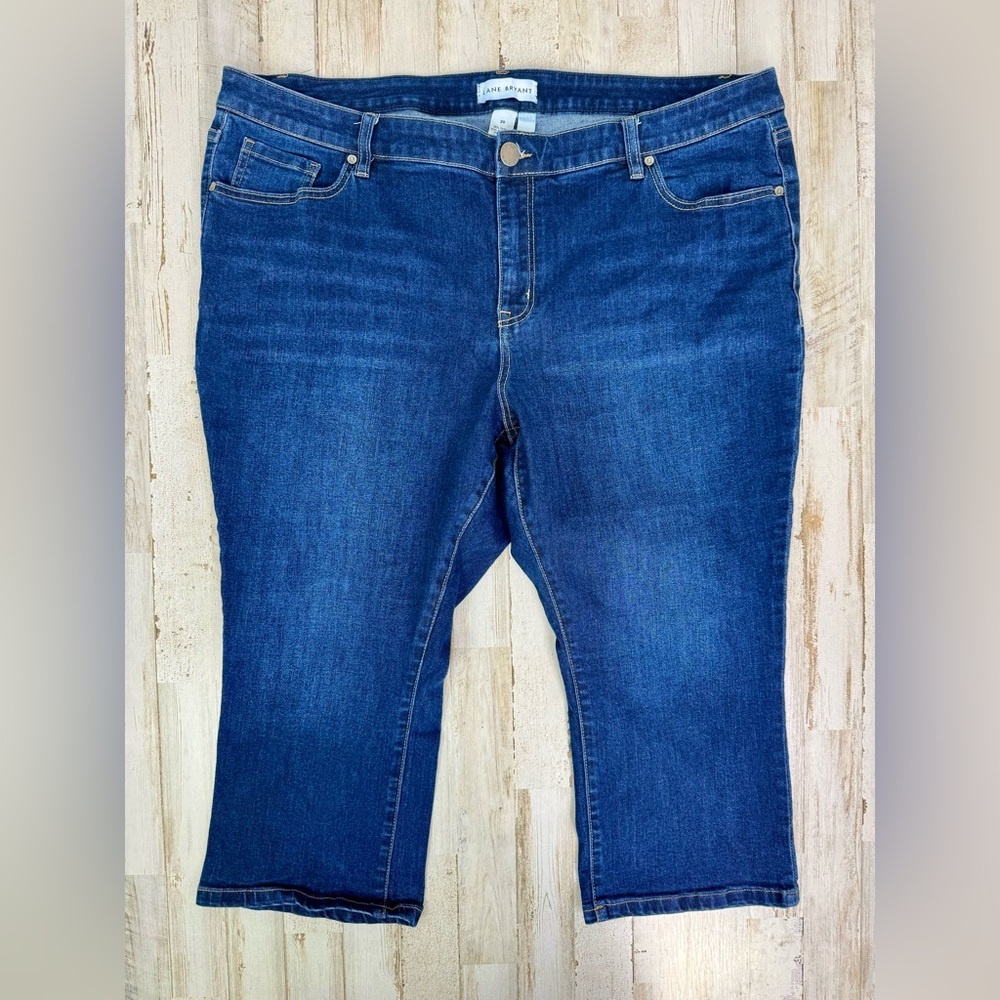 Lane Bryant Capri Jeans Womens 20 (44x21) Blue Denim High Rise - Picture 3 of 10